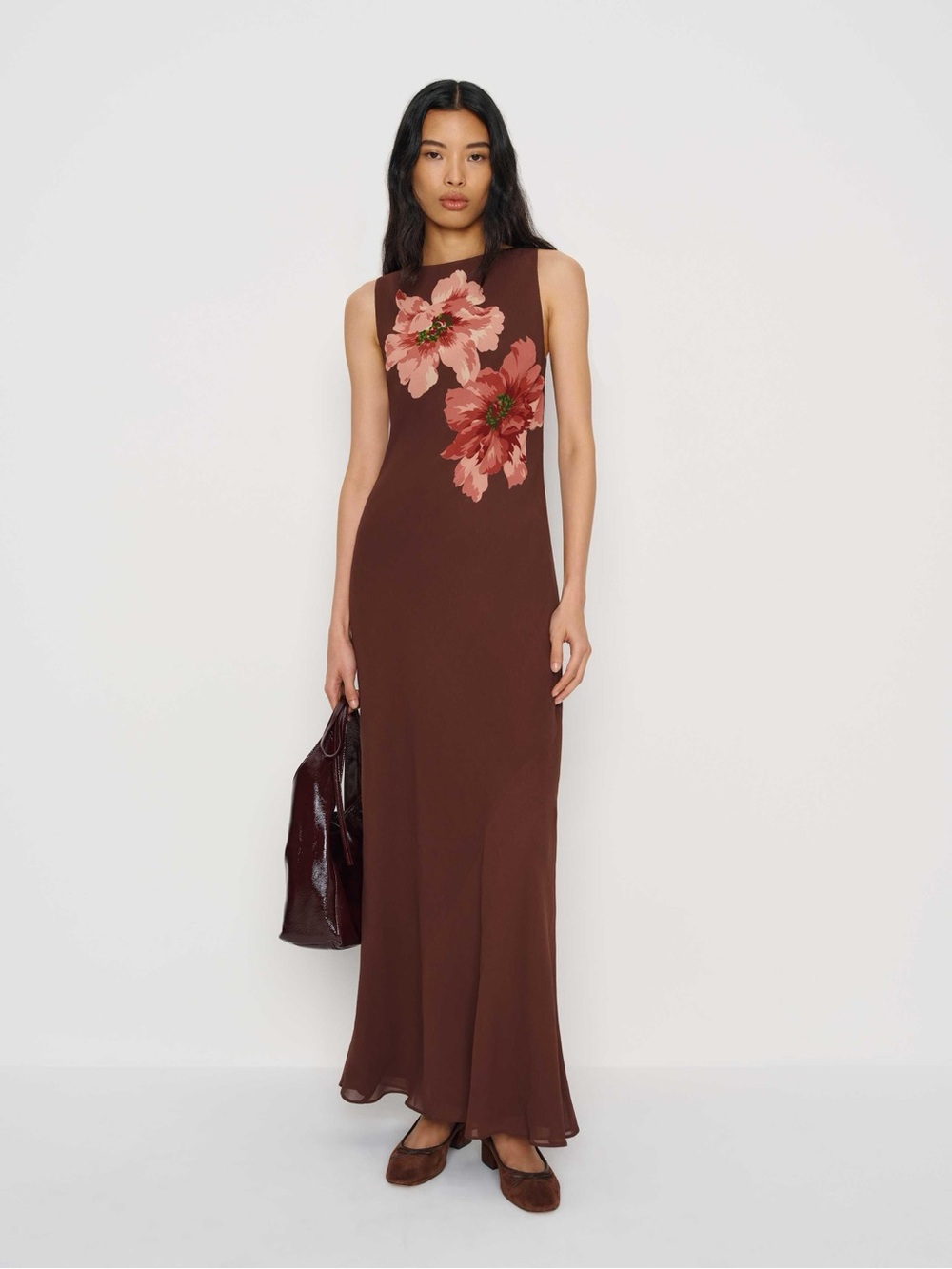 NWT Reformation Prescott Dress Brown XS